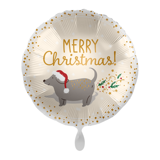 1 ballon - fonkelende kerst voor honden - NL