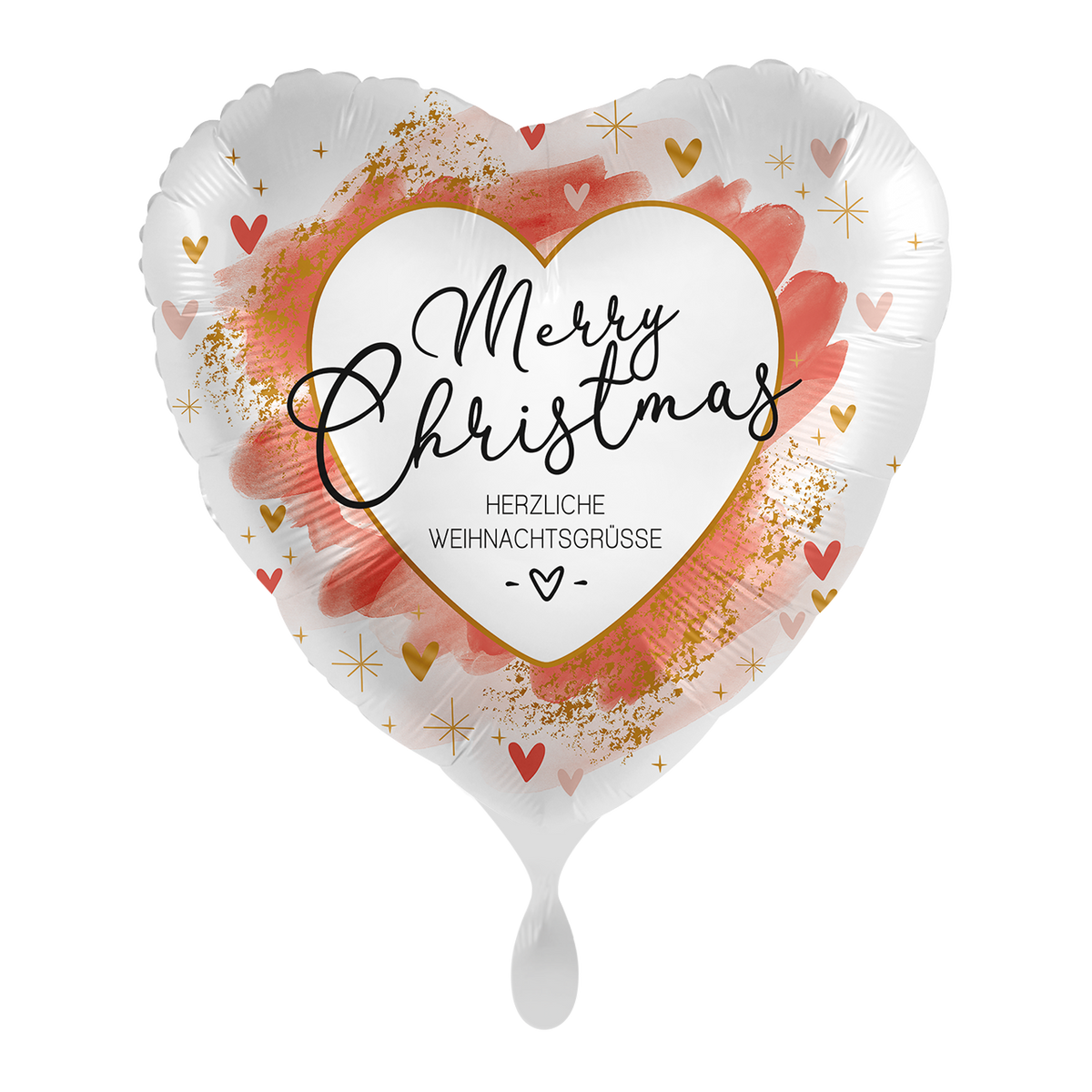 1 ballon - Glad kerstrood - GER