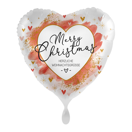 1 ballon - Glad kerstrood - GER