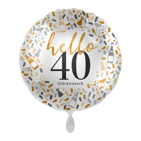 1 Ballon - Hallo 40 - NED