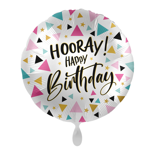 1 ballon - Hoera, gefeliciteerd - NL