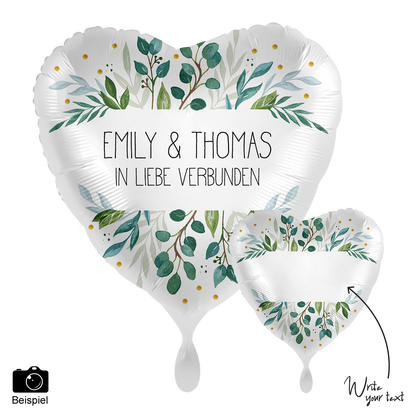 1 Ballon - Personaliseer HET - Greenery