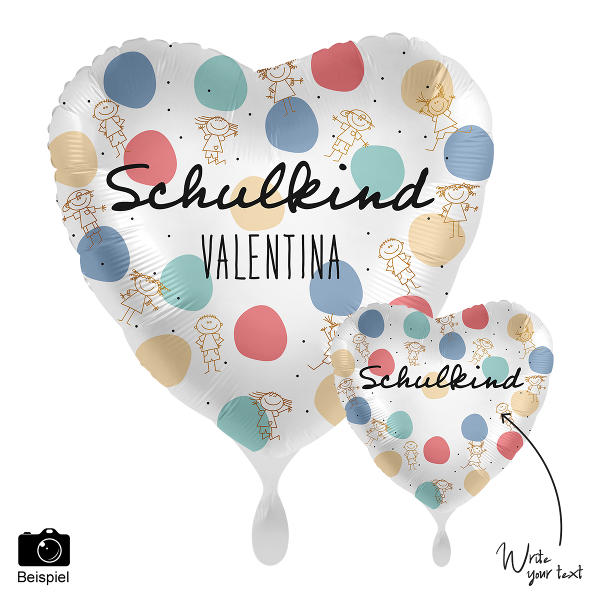 1 Ballon - Personalisieren - Schulkind