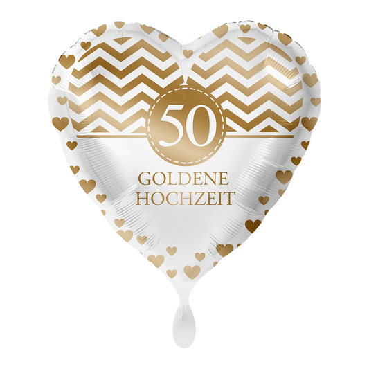 1 ballon - gouden bruiloft