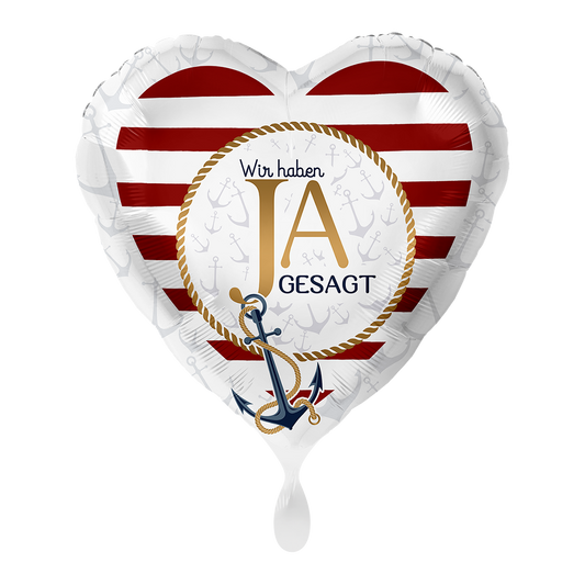 1 Ballon - Wij hebben ja gezegd Maritiem