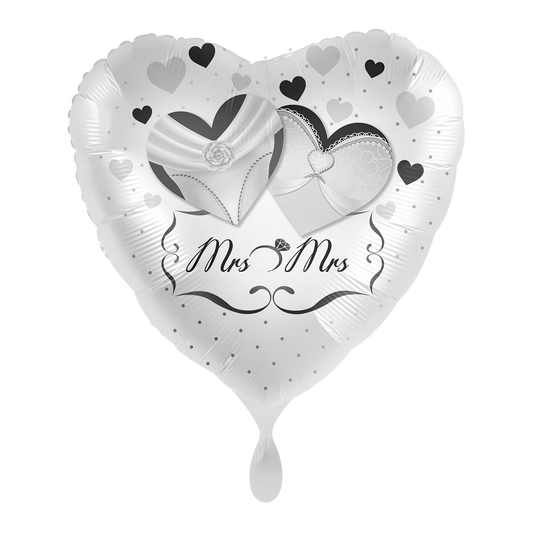 1 Ballon - Mrs. & Mrs. Newlyweds - EN