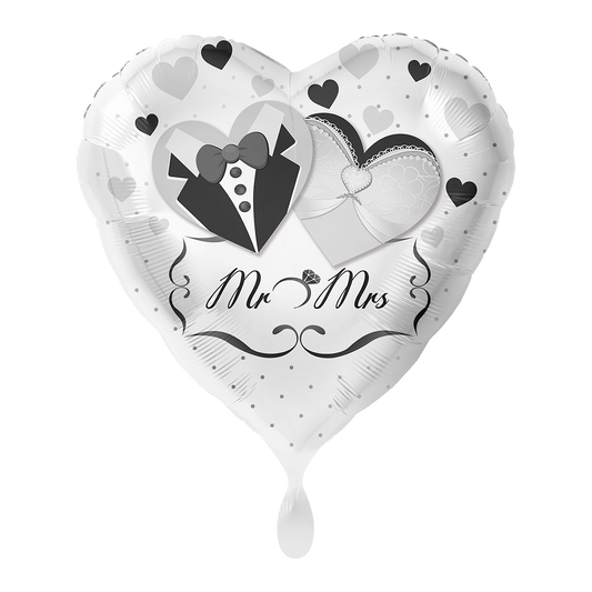 1 Ballon - Mr. & Mrs. Newlyweds - ENG