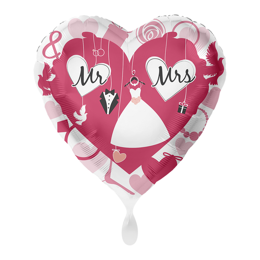 1 ballon - Mr. & Mrs. - ENG