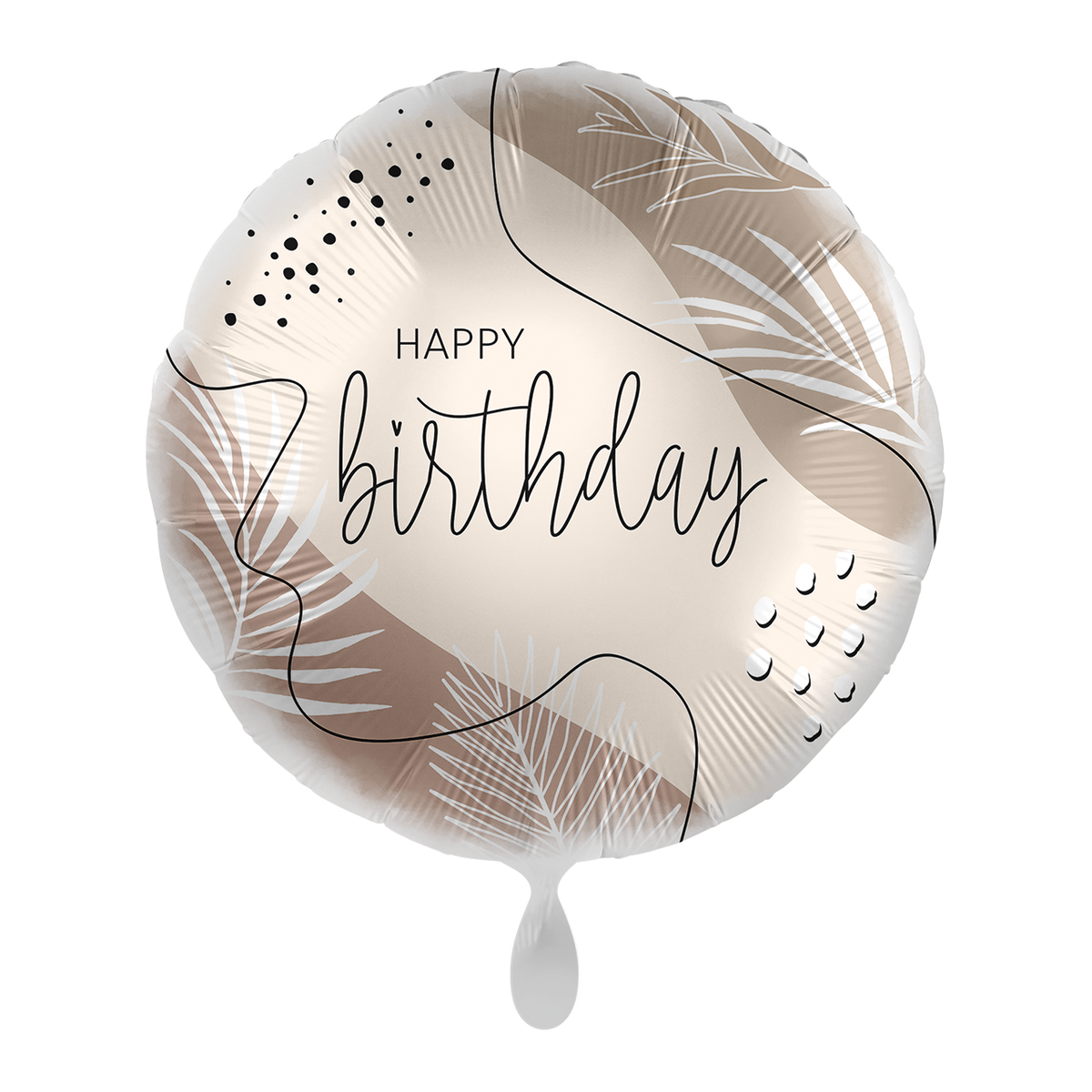 1 Ballon - Naturfarbe Geburtstag - NL