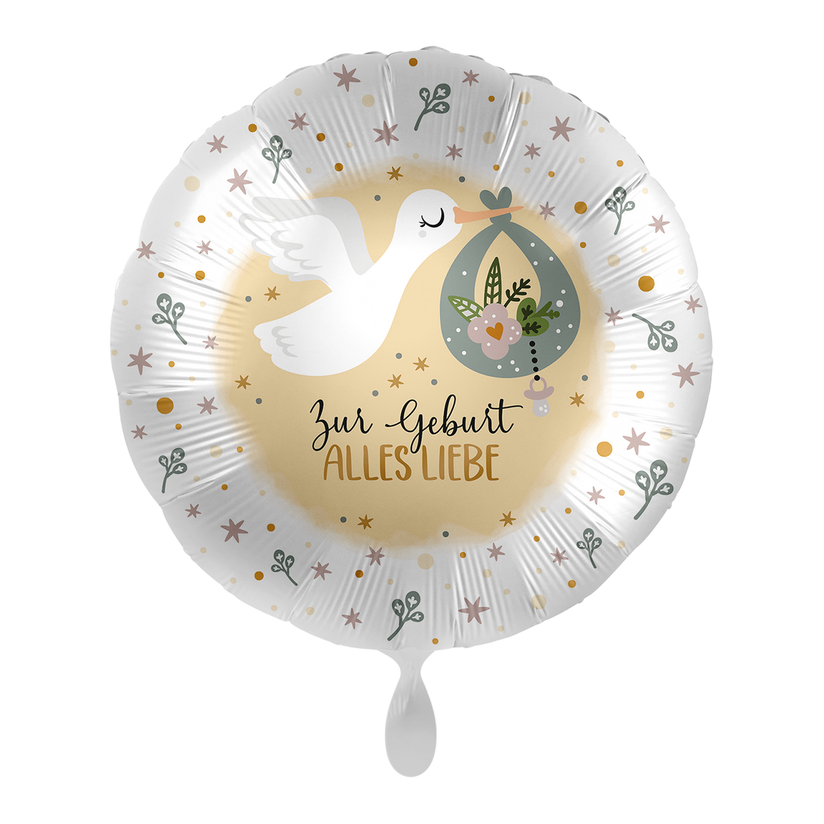 1 Ballon - Ooievaar Geboorte - NED