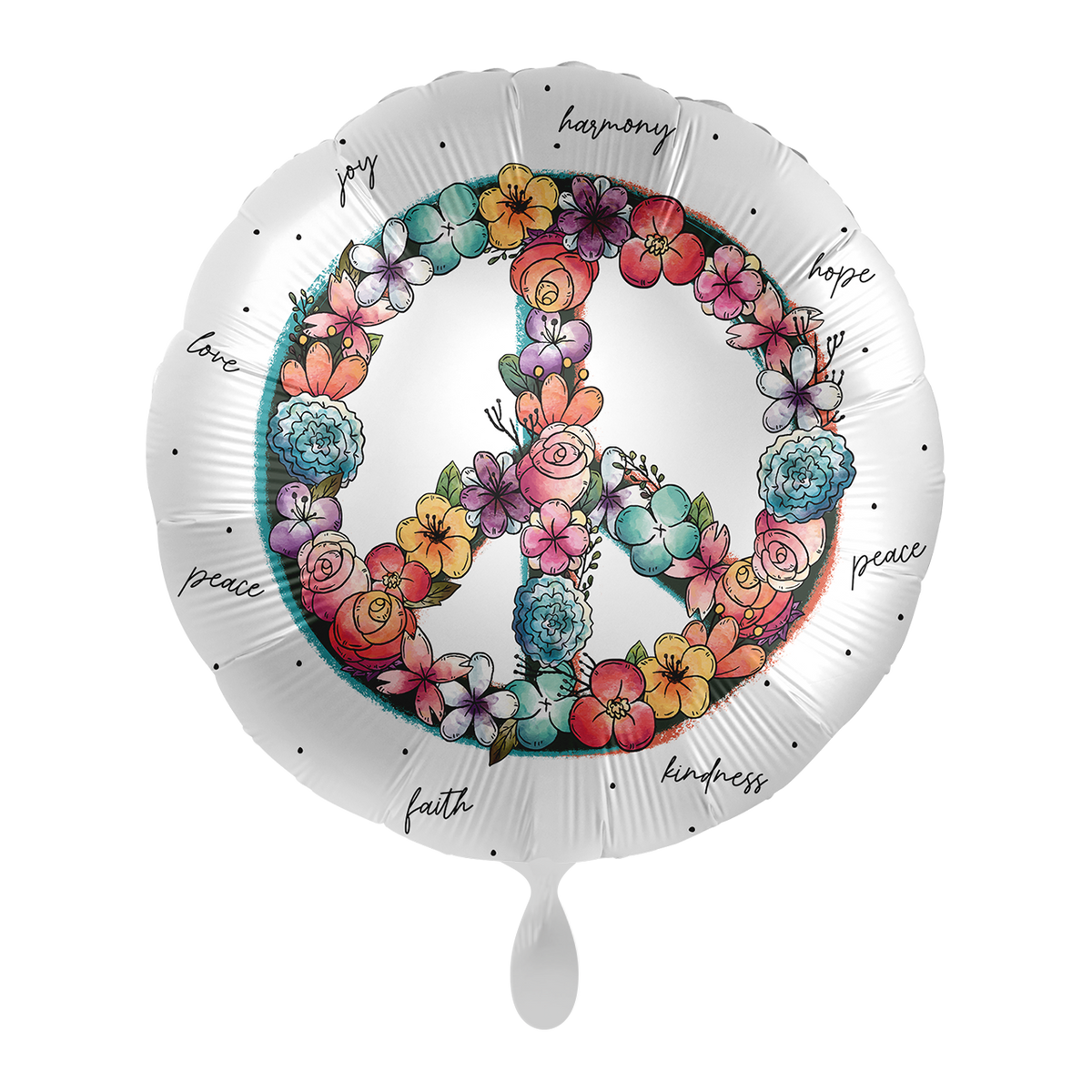 1 Ballon - Peace Flower - NED