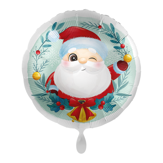 1 Ballon - Knijpende Kerstman - UNI