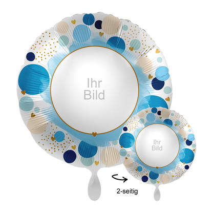1 Ballon mit Foto - Lucky Birthday