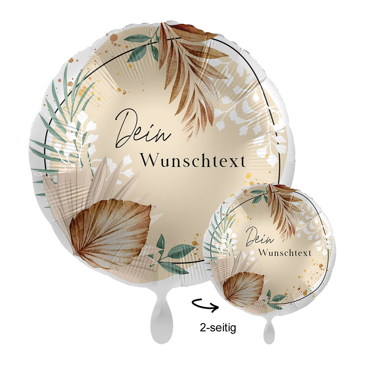 1 Ballon mit Text - Bohemian Birthday