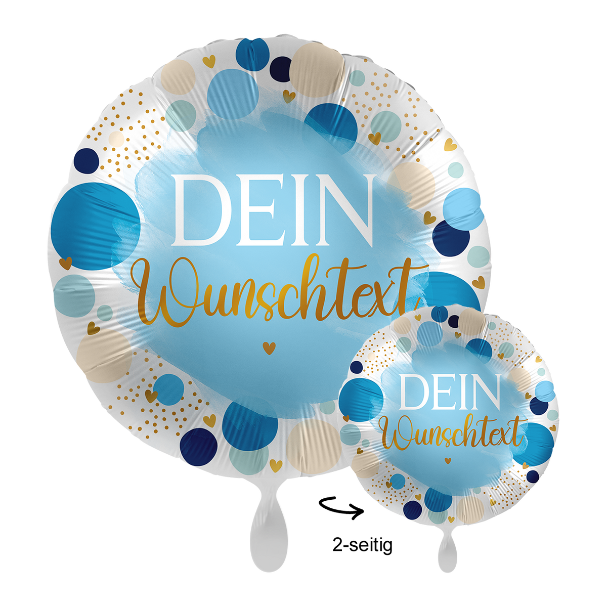 1 Ballon mit Text - Lucky Birthday