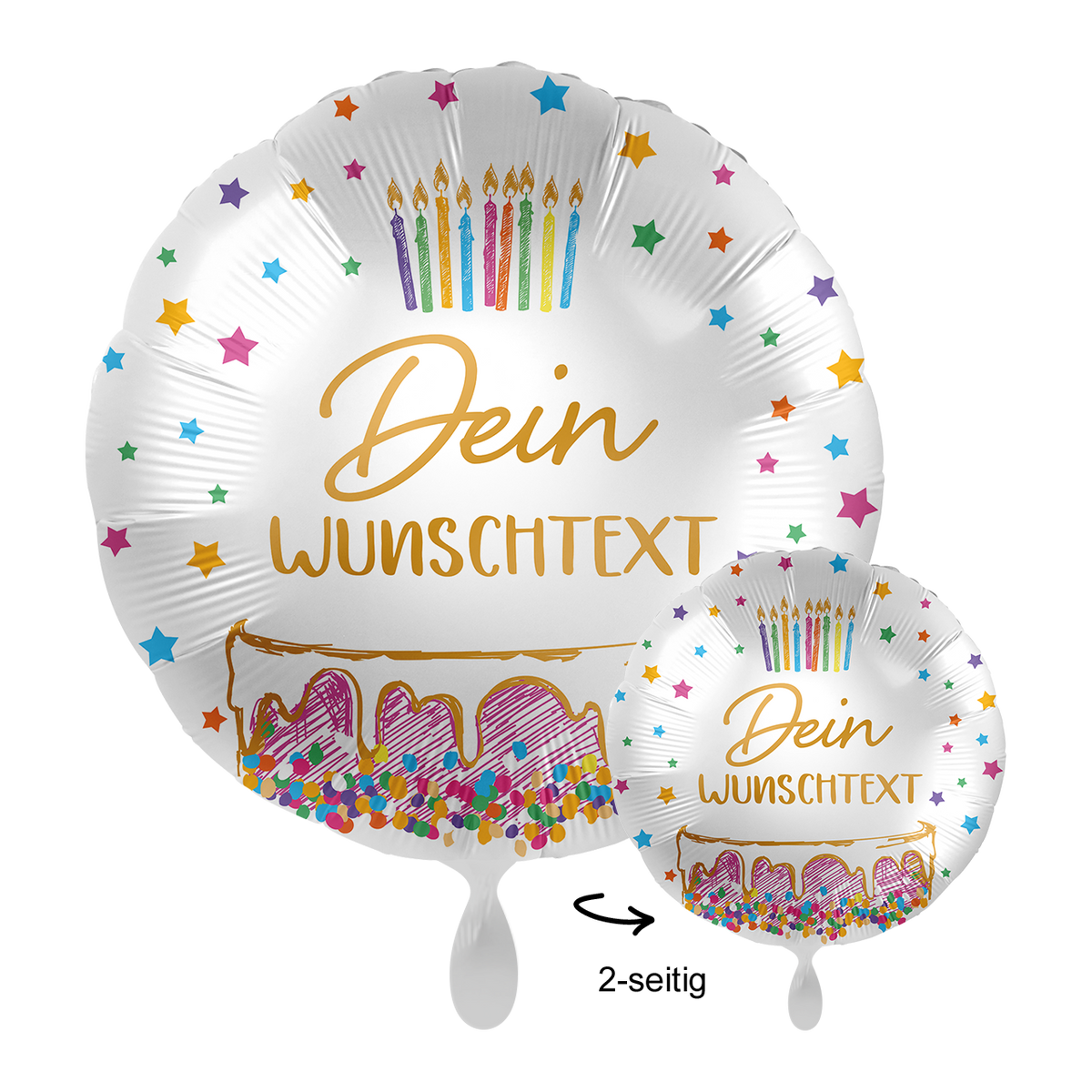 1 Ballon mit Text - Wieder ein Jahr älter? EGAL