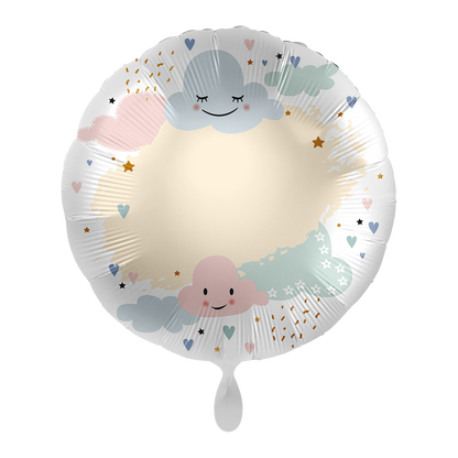 1 Ballon – Personaliseer het – Vrolijke Wolken