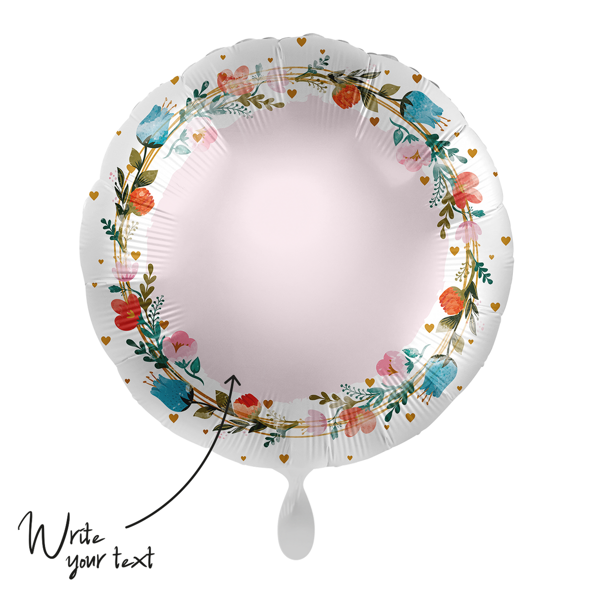 1 Ballon - Personaliseer HET - Bloemen