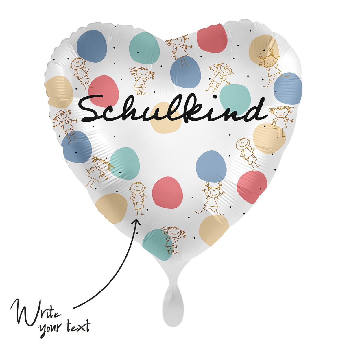 1 Ballon - Personalisieren - Schulkind