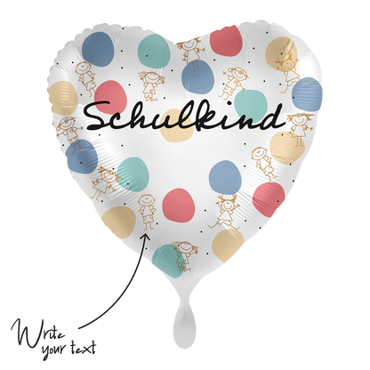 1 Ballon - Personalisieren - Schulkind