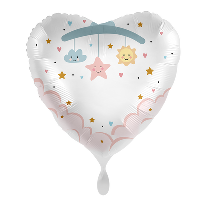 1 Ballon - Personaliseer HET - Hallo Baby - NL