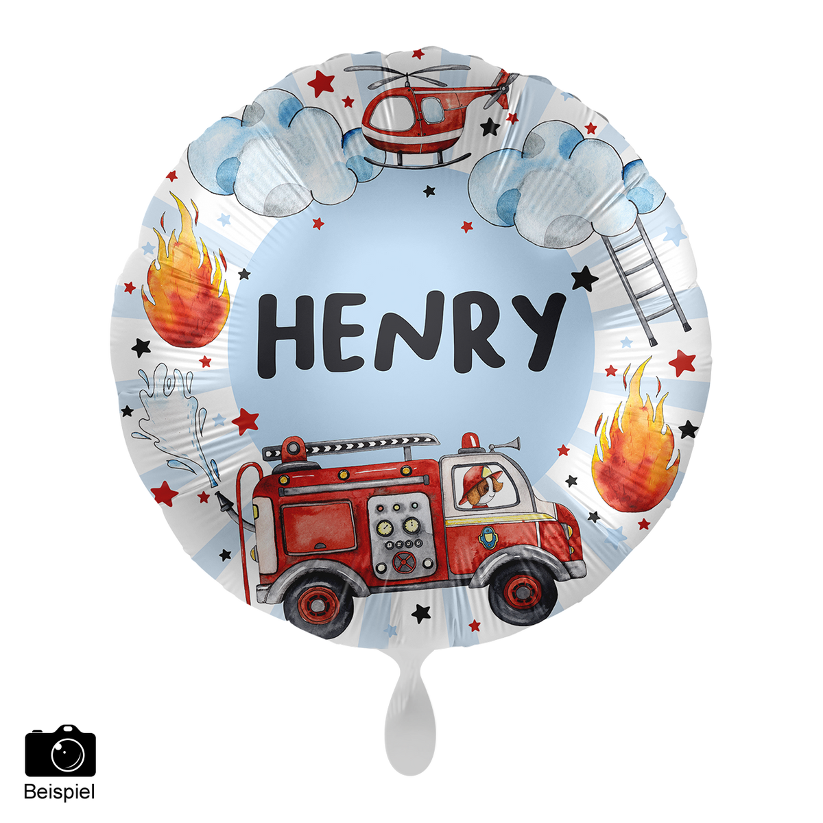 1 Ballon - Personaliseer HET - Bluswagen