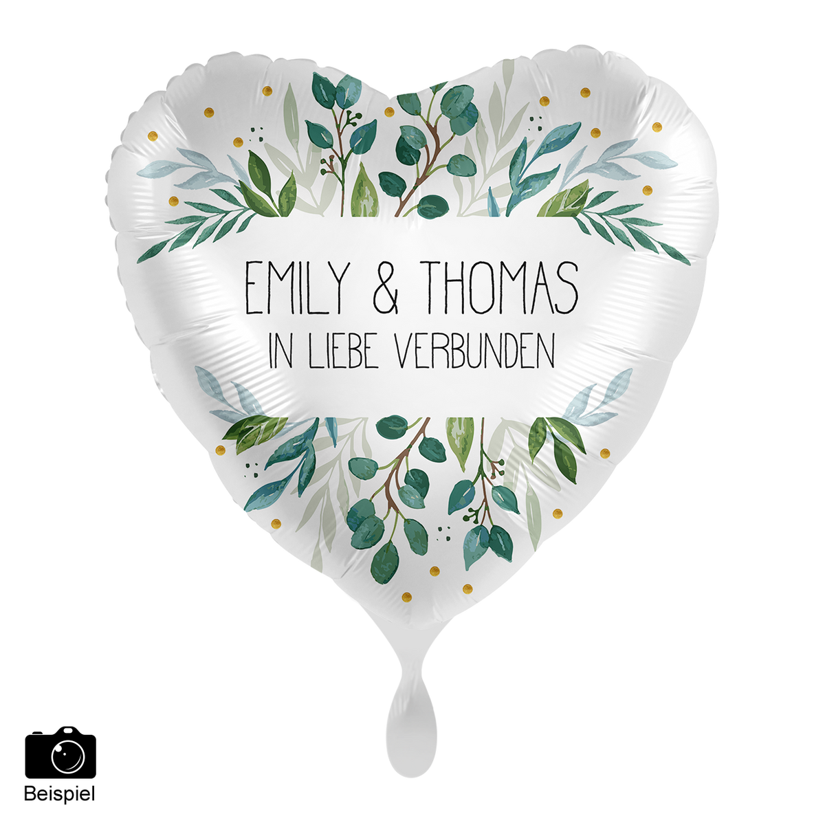 1 Ballon - Personaliseer HET - Greenery