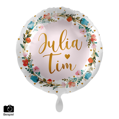 1 Ballon - Personaliseer HET - Bloemen