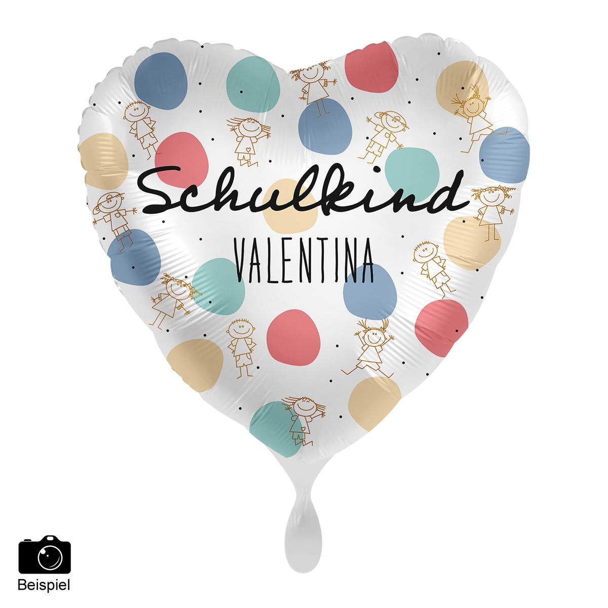 1 Ballon - Personalisieren - Schulkind