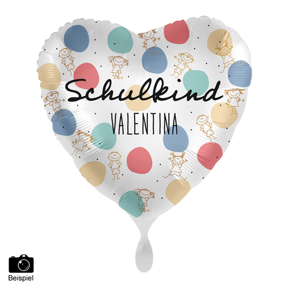 1 Ballon - Personalisieren - Schulkind