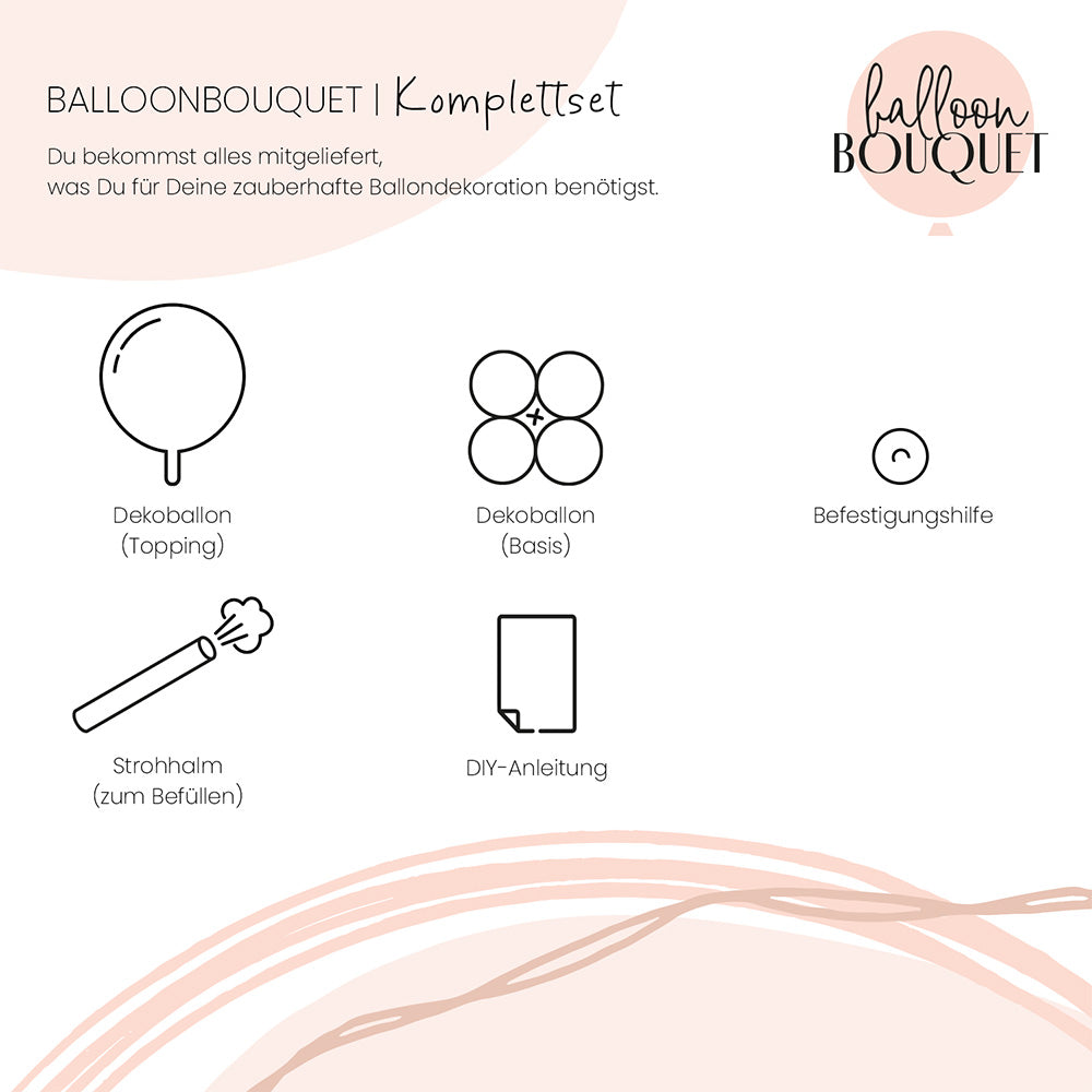 1 Ballonnenboeket - Lucky Birthday - NED