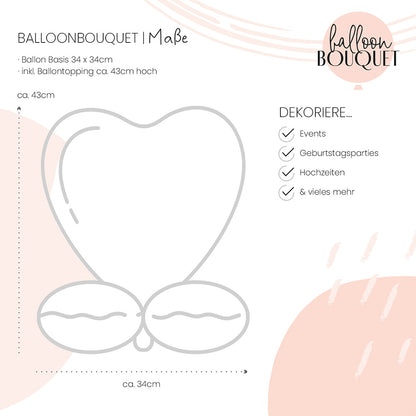 1 Ballonboeket - I Love You - GER