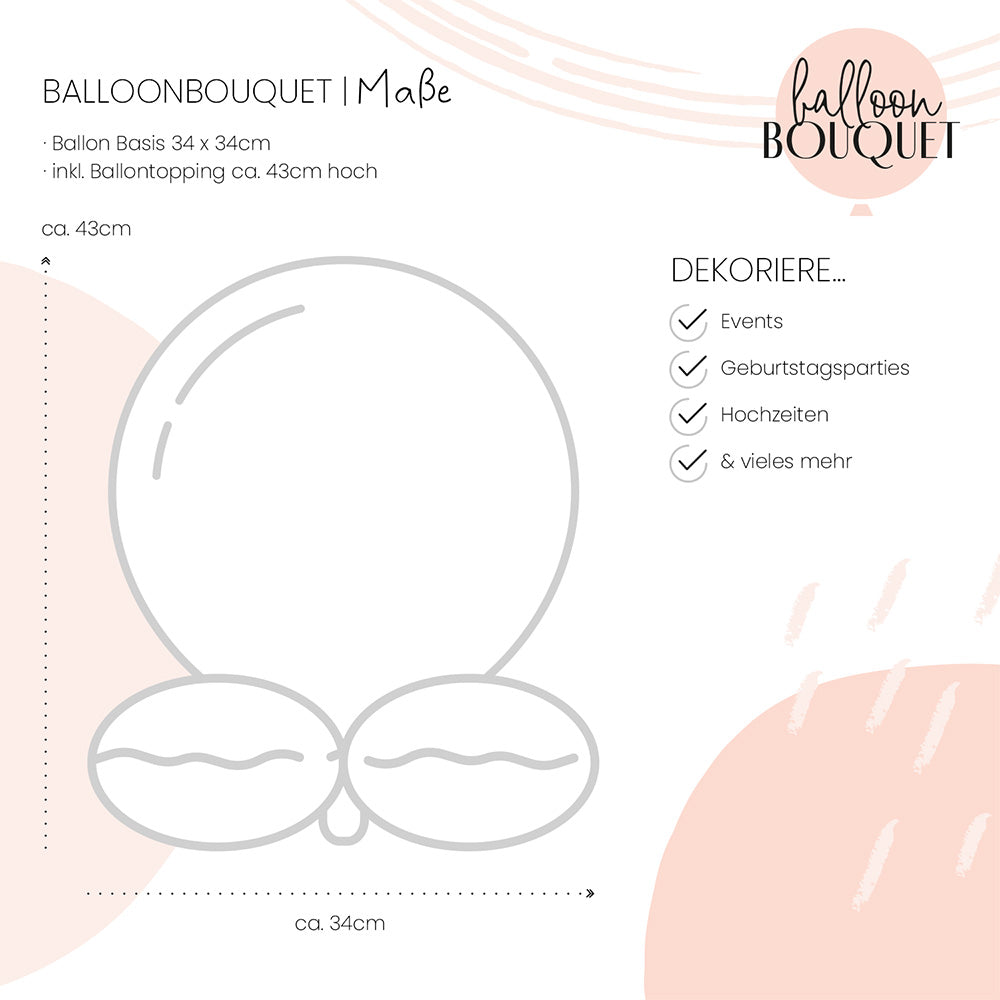 1 ballonnenboeket - Hello Happy Birthday - ENG