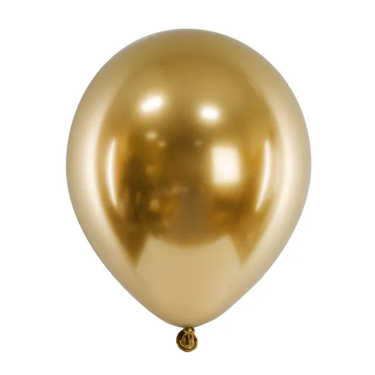 5 Ballonnen - Ø 46 cm - Glanzend - Goud