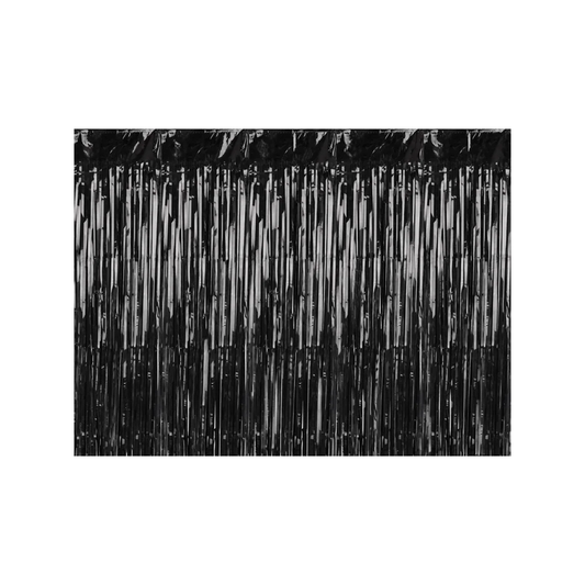 1 Feestgordijn - Zwart 100x200cm
