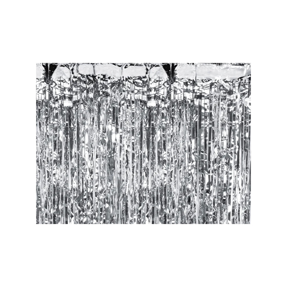 1 Feestgordijn - Zilver 100x200cm
