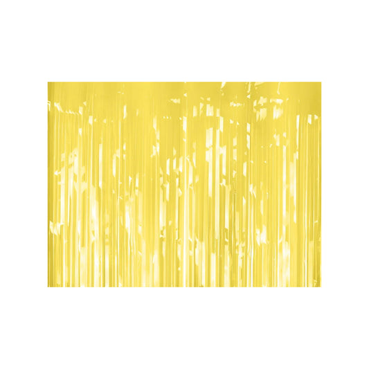 1 Feestgordijn - Lichtgeel 100x200cm