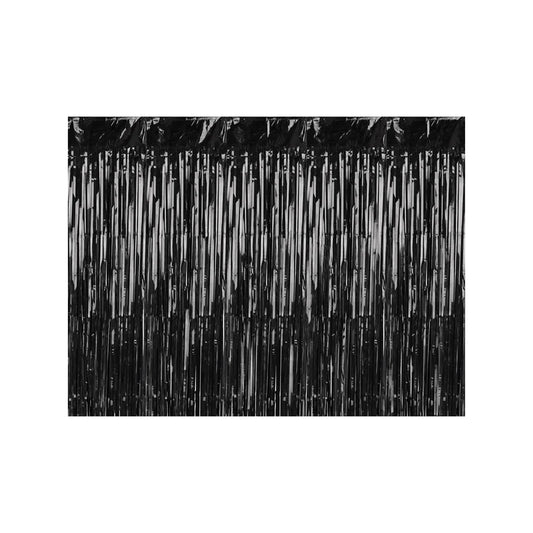 1 Feestgordijn - Zwart 100x200cm