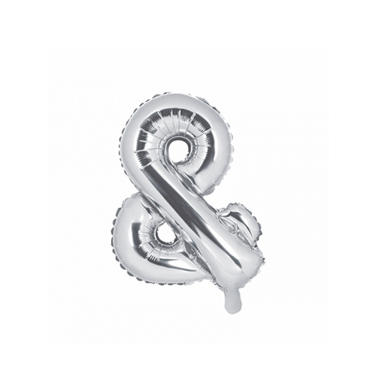 1 Ballon XS - Teken & - Zilver