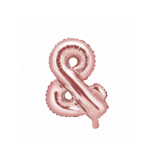 1 Ballon XS - Zeichen & - Roségold