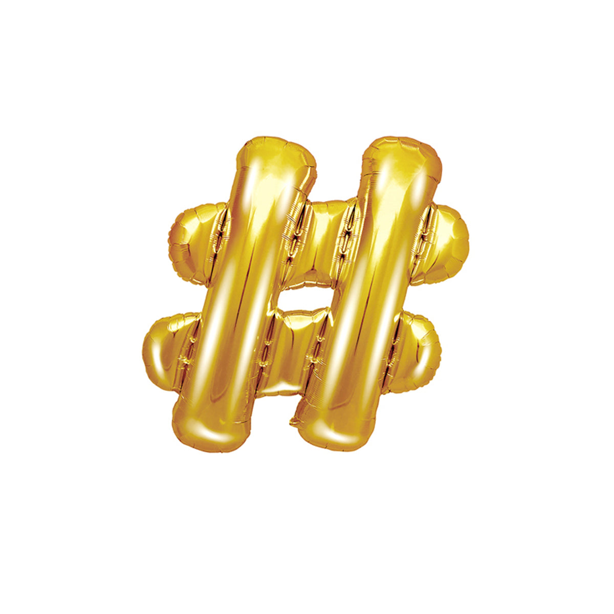 1 ballon XS - letter # - goud
