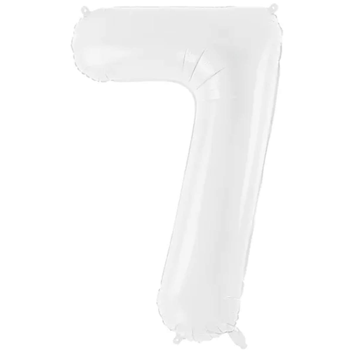 1 Ballon XXL - Cijfer 7 - Wit