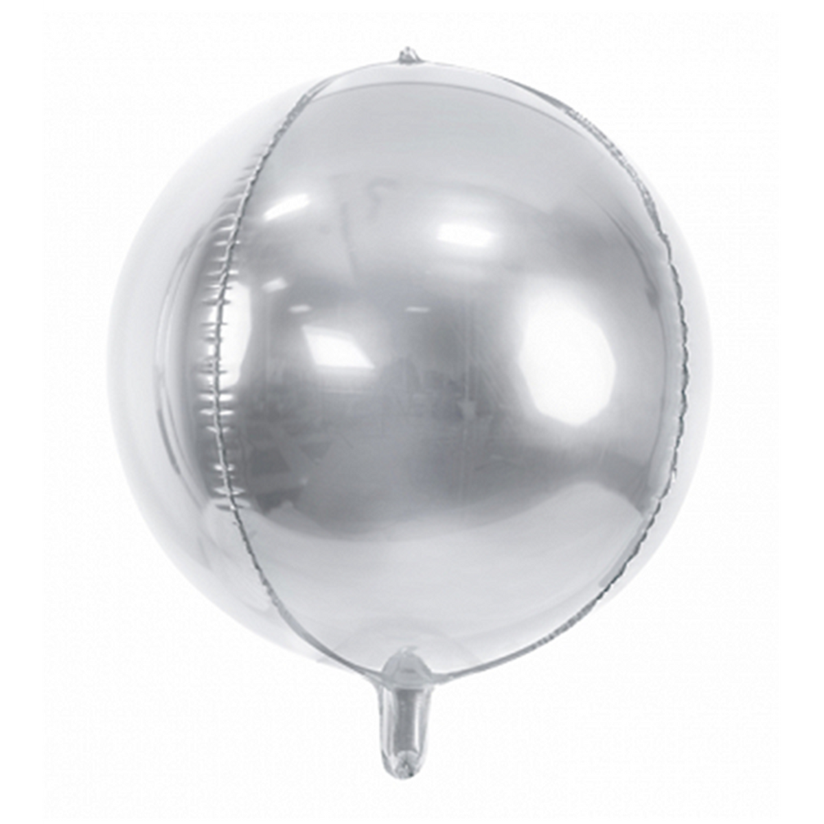 1 Bolvormige ballon - Zilver