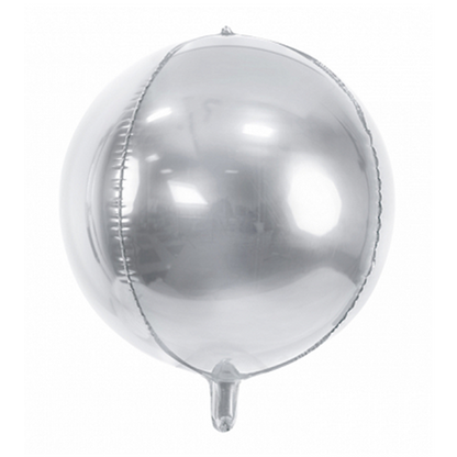 1 Bolvormige ballon - Zilver