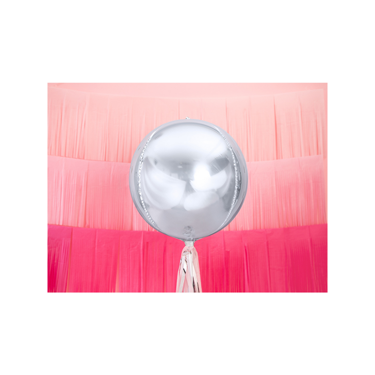1 Bolvormige ballon - Zilver