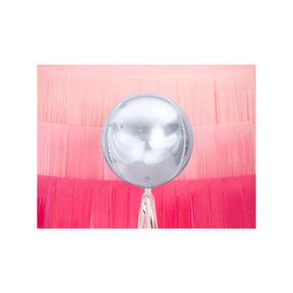 1 Bolvormige ballon - Zilver
