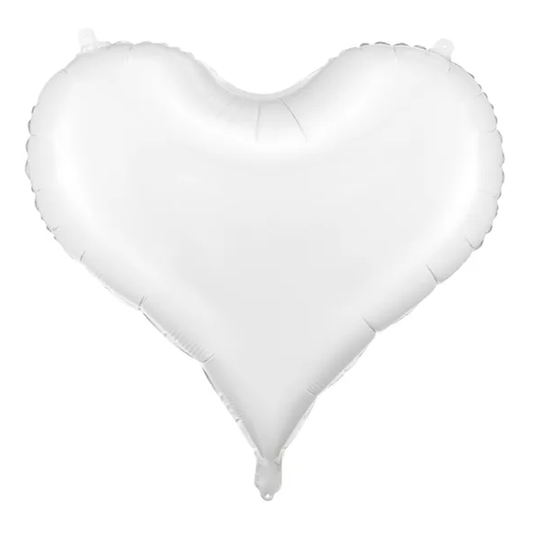 1 Ballon XXL - Hart - Wit