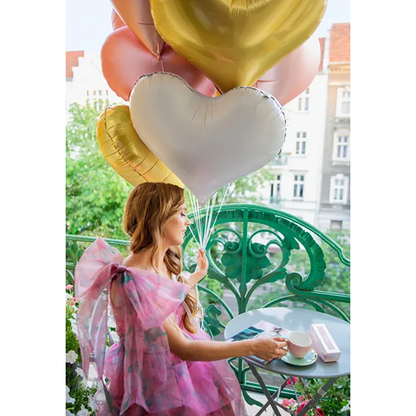 1 Ballon XXL - Hart - Wit