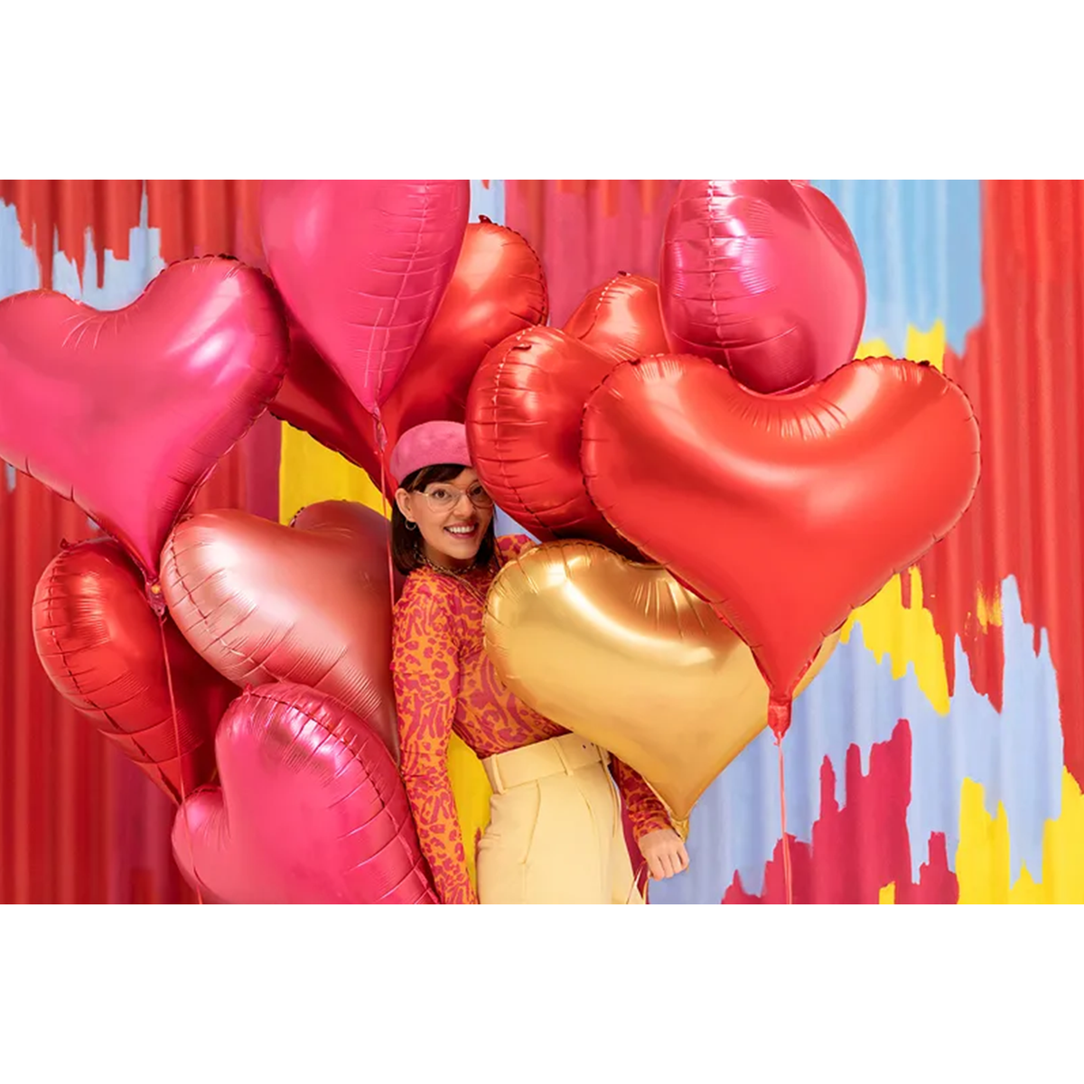 1 Ballon XXL - Hart - Rood