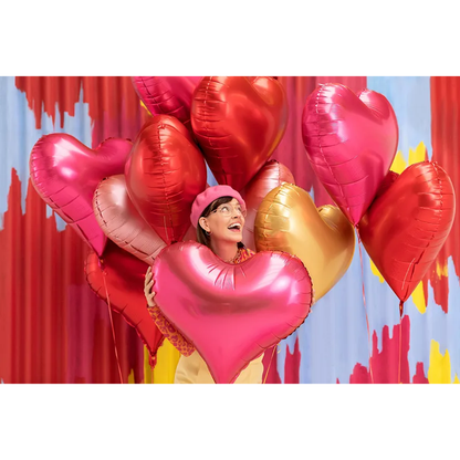 1 Ballon XXL - Hart - Roze